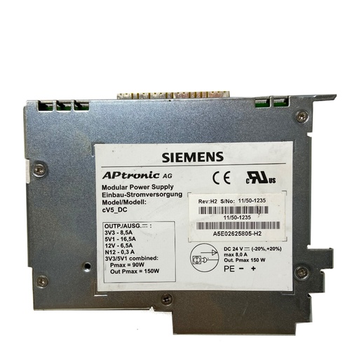 Power Supply Siemens A5E02625805-H2 (24V DC - 150W)