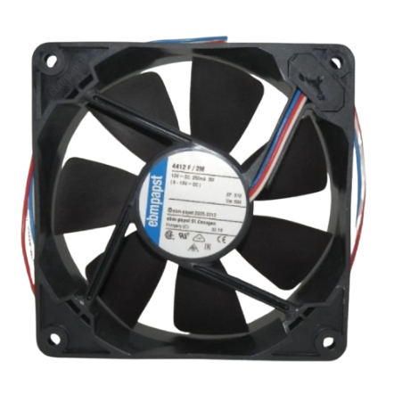 Fan Ebmpapst 4412 f/2 DC Fans Tub axial 119x119x25mm 12VDC 100CFM